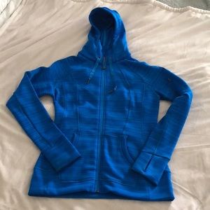 Athletes blue fleece jacket